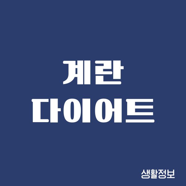 계란 다이어트, 진짜 내 몸이 바뀌더라구요