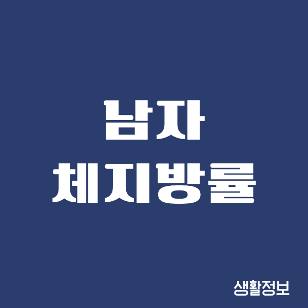 남자 체지방률 낮추기, 40대 아재의 진짜 현실