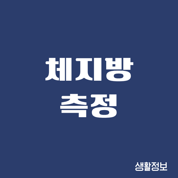 체지방 측정, 나에게 진짜 필요했던 순간이었어요